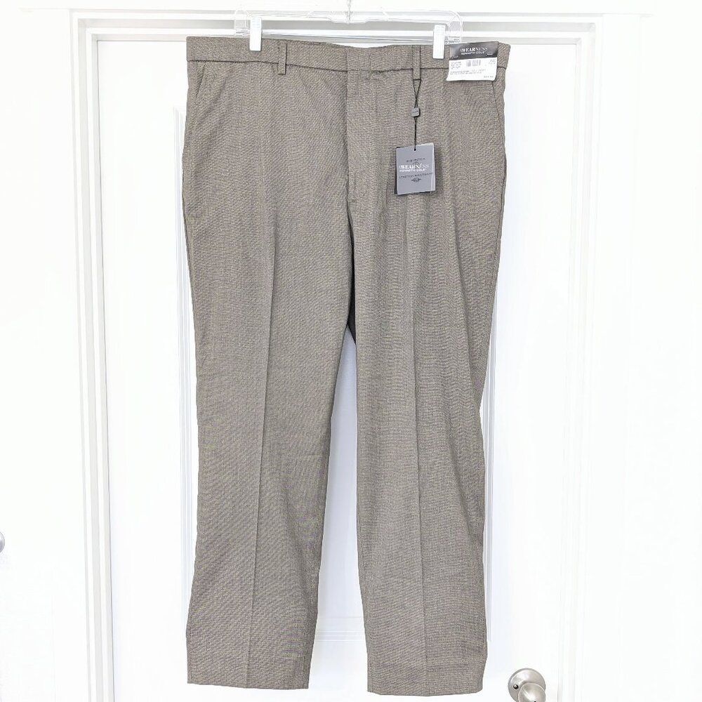 Awearness Kenneth Cole Mens Dress Pant (Brown, 40W X 32L)